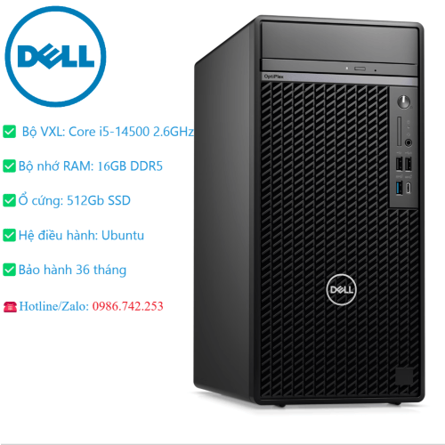  Dell Optiplex 7020 Tower (I5-14500/ 16GB/ 512GB SSD/ Bảo hành 36 tháng)